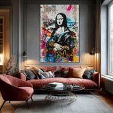 Immagine GRAFFITI MONA su tela | Struttura dipinta